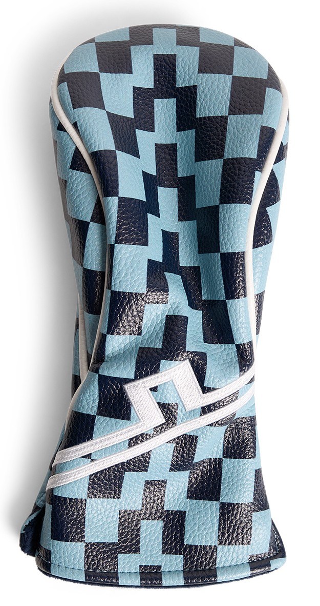 J.Lindeberg Fairway Printed Headcover, bridge stack forget navy