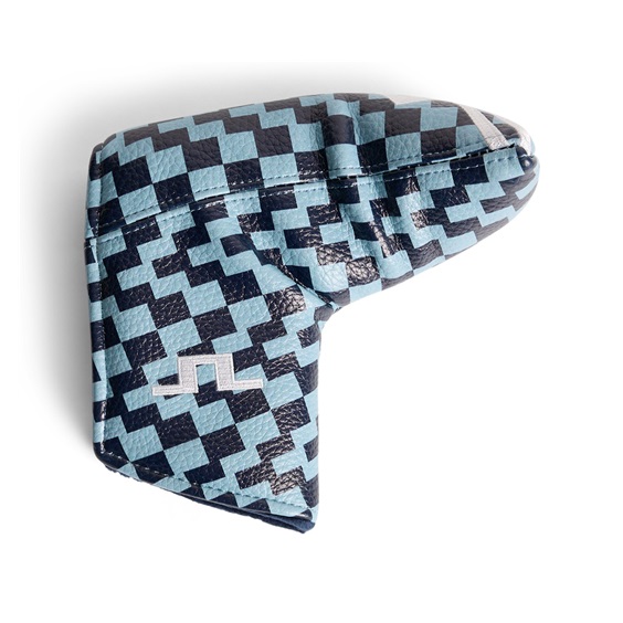 J.Lindeberg Blade Putter Printed Headcover, bridge stack forget navy