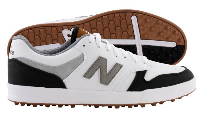 New Balance Golf 480 SL Herren Golfschuhe, schwarz/weiss