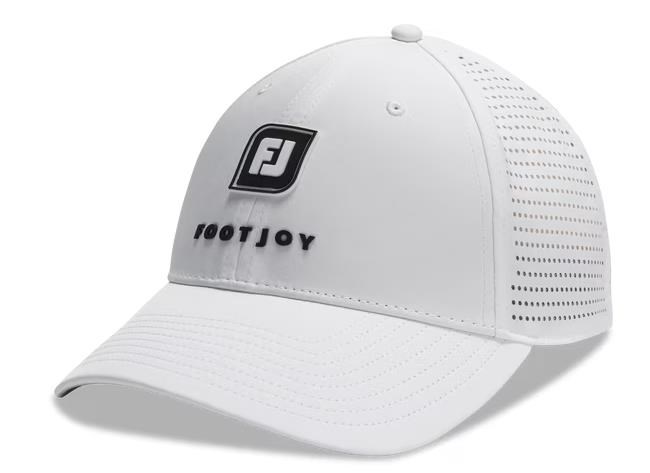 FootJoy Perforated Trucker Herren Cap, weiss