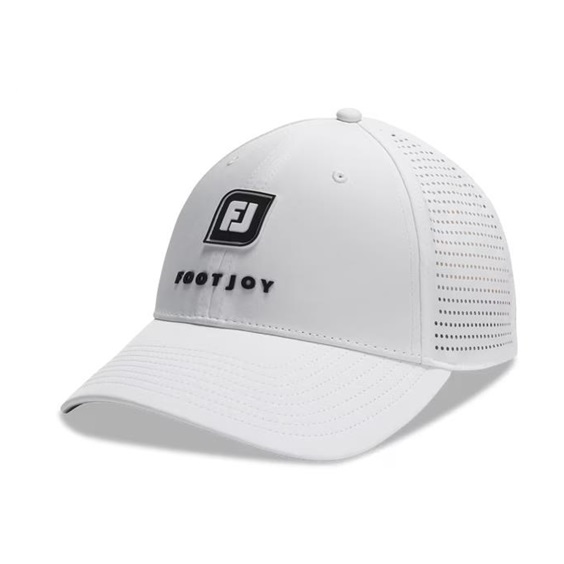 FootJoy Perforated Trucker Herren Cap, weiss