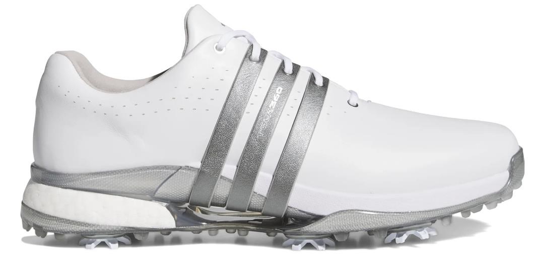 Adidas Tour360 24 Herren Golfschuhe, white/iron metal/silver