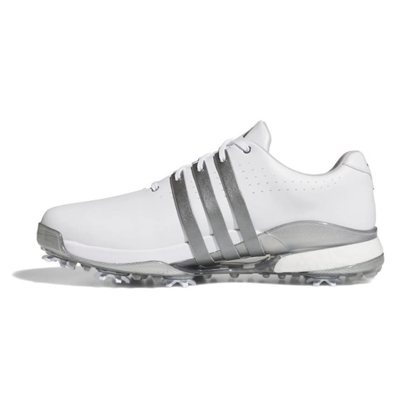 Adidas Tour360 24 Herren Golfschuhe, white/iron metal/silver