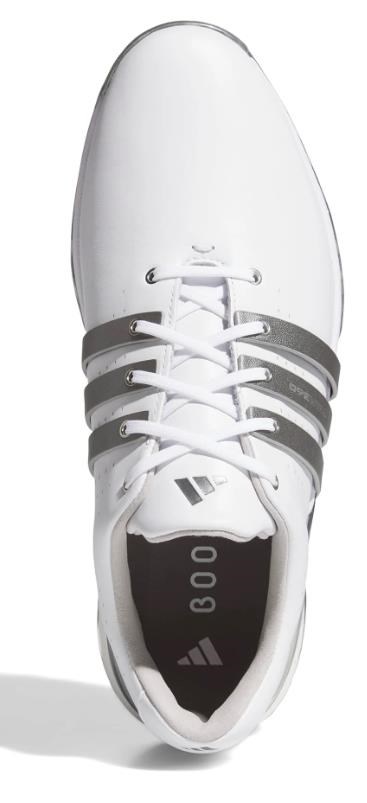 Adidas Tour360 24 Herren Golfschuhe, white/iron metal/silver