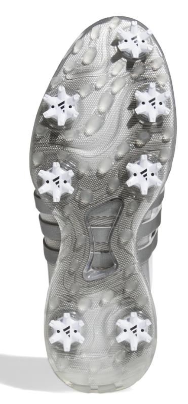 Adidas Tour360 24 Herren Golfschuhe, white/iron metal/silver