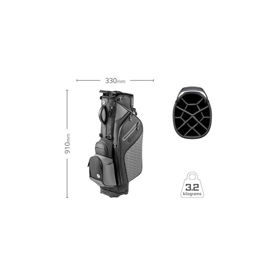 LIMITED - Motocaddy EliteFLEX Standbag, weiss/schwarz