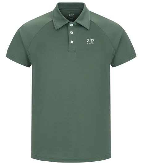 2117 of Sweden Fröseke Technical Pique Herren Poloshirt, Waldgrün