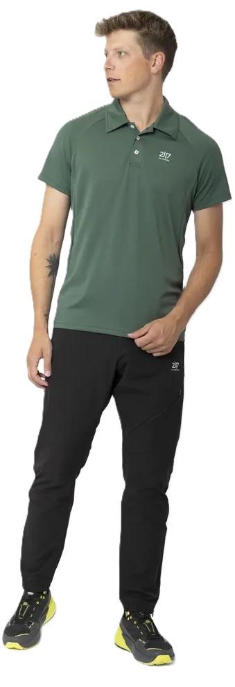 2117 of Sweden Fröseke Technical Pique Herren Poloshirt, Waldgrün