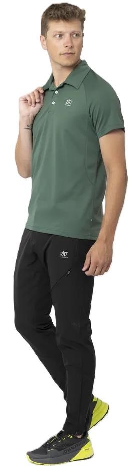 2117 of Sweden Fröseke Technical Pique Herren Poloshirt, Waldgrün