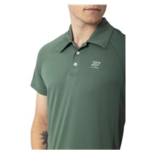 2117 of Sweden Fröseke Technical Pique Herren Poloshirt, Waldgrün