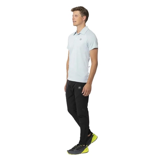 2117 of Sweden Fröseke Technical Pique Herren Poloshirt, pearl blau