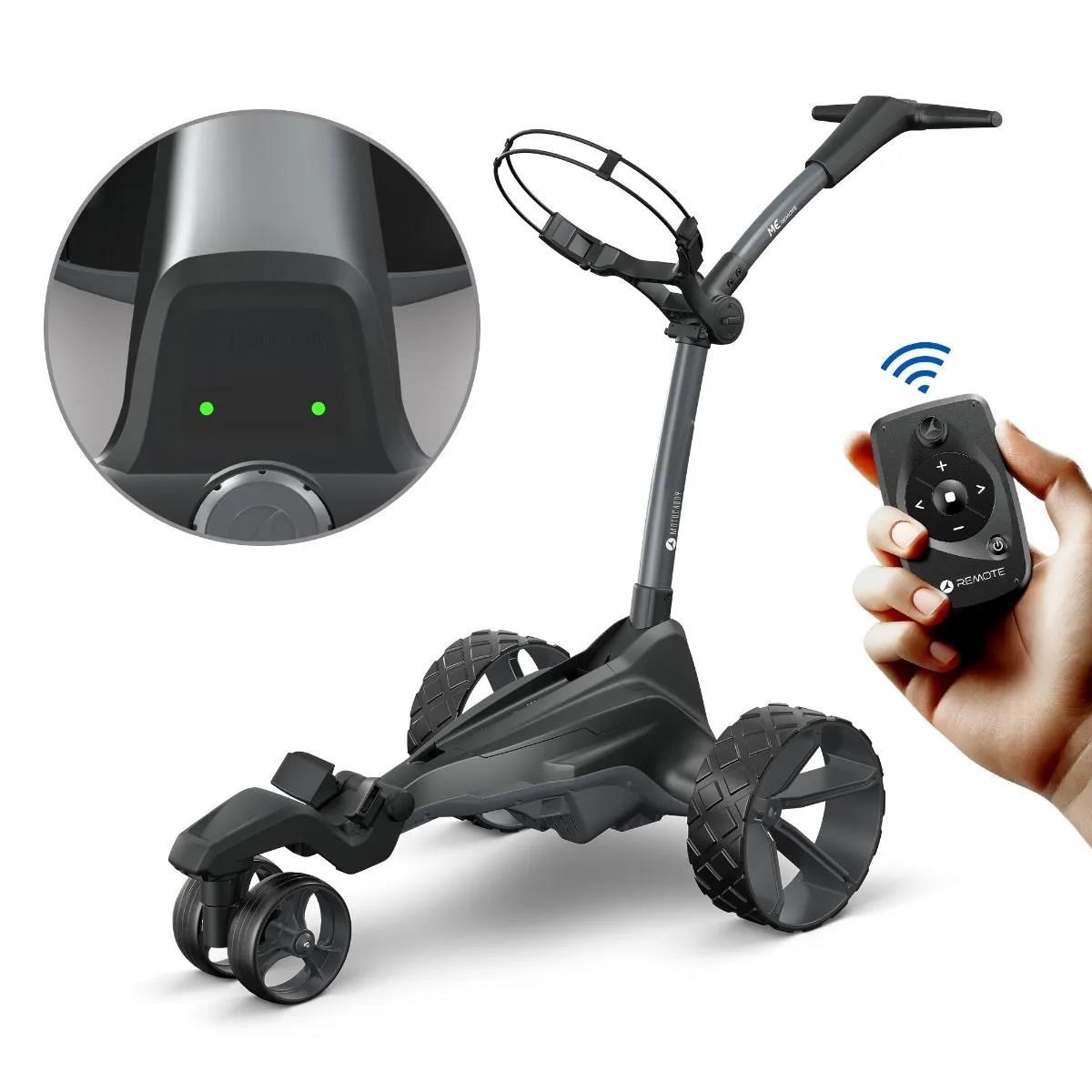 Motocaddy NEW ME REMOTE DHC Elektrotrolley, Ultra-Lithium-Akku
