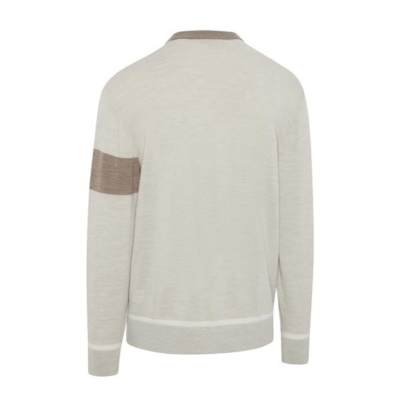 Callaway Legacy Collection Blocked Cardigan Herren Pullover, fields of rye heather