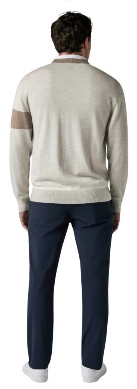 Callaway Legacy Collection Blocked Cardigan Herren Pullover, fields of rye heather