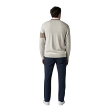 Callaway Legacy Collection Blocked Cardigan Herren Pullover, fields of rye heather