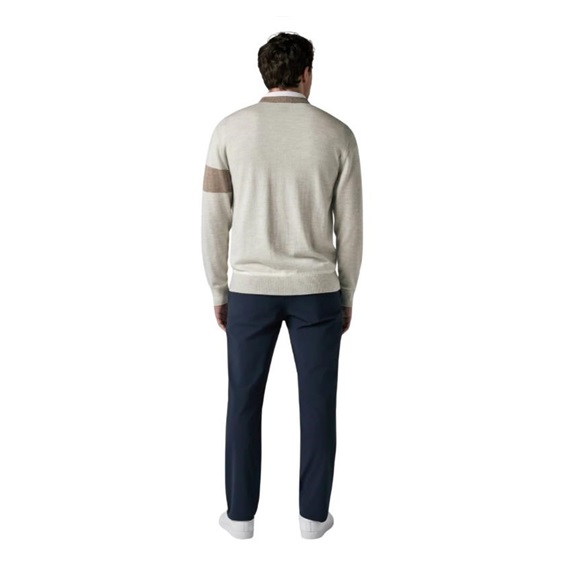 Callaway Legacy Collection Blocked Cardigan Herren Pullover, fields of rye heather
