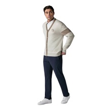 Callaway Legacy Collection Blocked Cardigan Herren Pullover, fields of rye heather