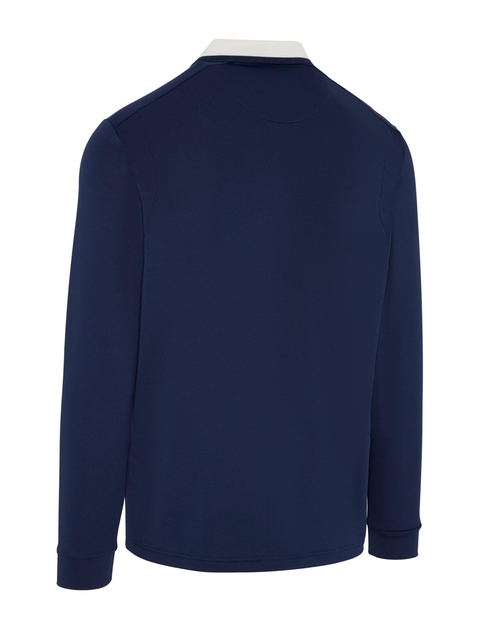 Callaway Mixed Medai Legacy Colection Longsleeve Blocked Herren Poloshirt, dunkelblau