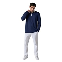 Callaway Mixed Medai Legacy Colection Longsleeve Blocked Herren Poloshirt, dunkelblau