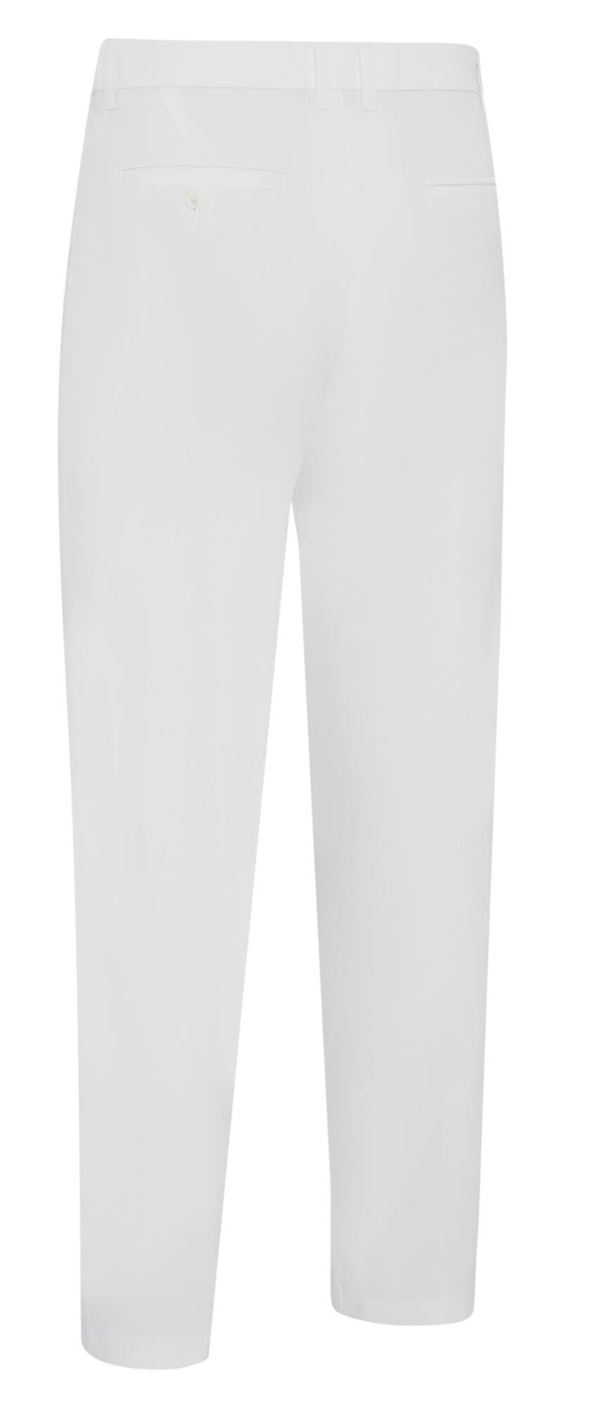 Callaway Legacy Collection Flat Front with elastic rib piecing at waist Herren Golfhose, weiss
