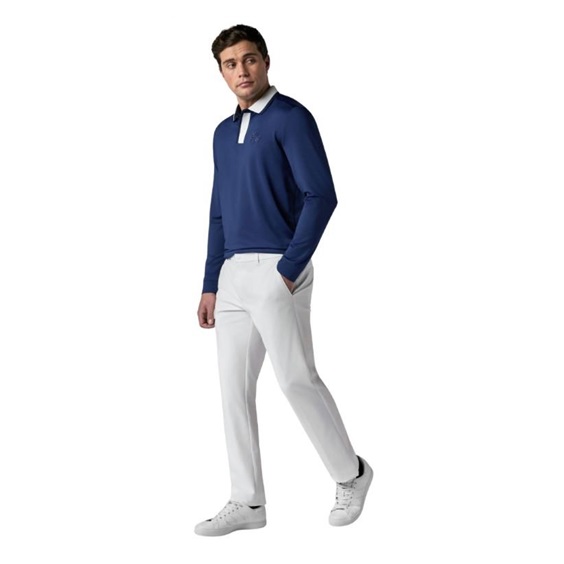 Callaway Legacy Collection Flat Front with elastic rib piecing at waist Herren Golfhose, weiss