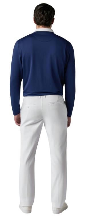 Callaway Legacy Collection Flat Front with elastic rib piecing at waist Herren Golfhose, weiss