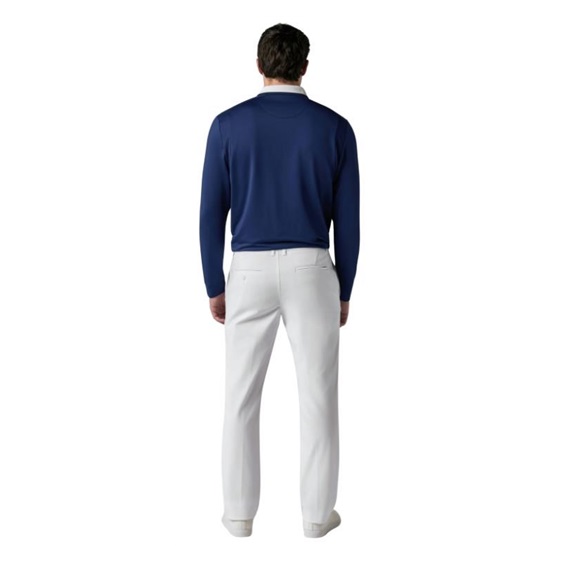 Callaway Legacy Collection Flat Front with elastic rib piecing at waist Herren Golfhose, weiss