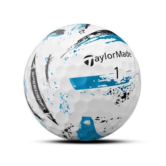 TaylorMade SpeedSoft Ink Blue Golfbälle, 4Stk.