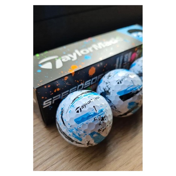 TaylorMade SpeedSoft Ink Blue Golfbälle, 4Stk.