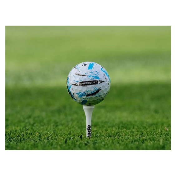 TaylorMade SpeedSoft Ink Blue Golfbälle, 4Stk.