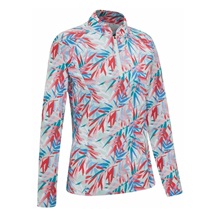 Ping Arwen Printed Longsleeve Damen Poloshirt, tropic refreat