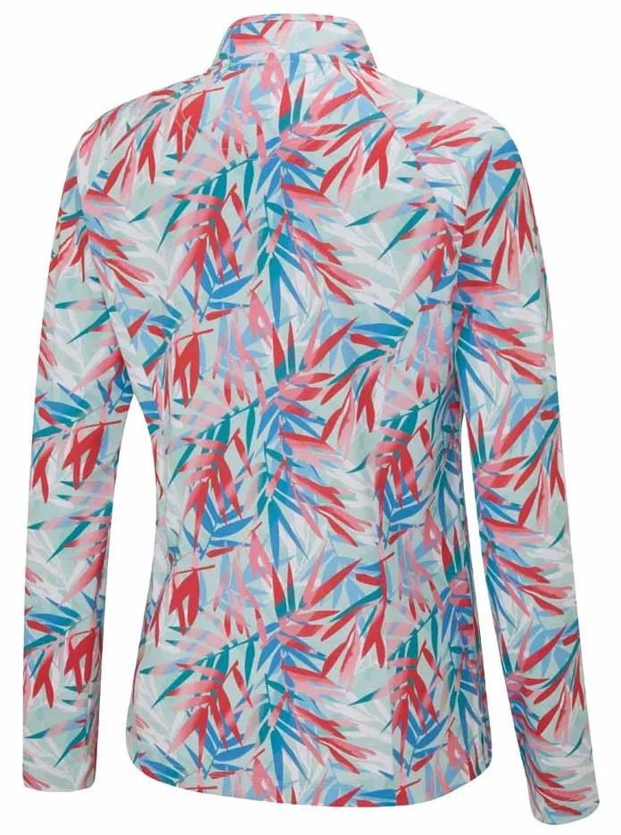 Ping Arwen Printed Longsleeve Damen Poloshirt, tropic refreat
