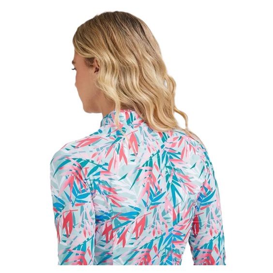 Ping Arwen Printed Longsleeve Damen Poloshirt, tropic refreat