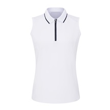 Ping Eben Sleeveless Damen Poloshirt, weiss