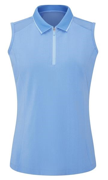 Ping Eben Sleeveless Damen Poloshirt, blau