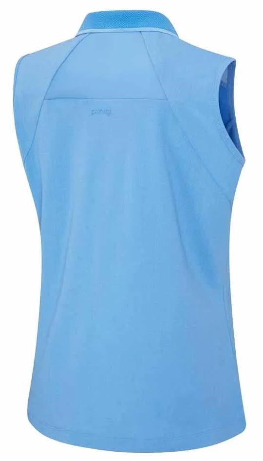 Ping Eben Sleeveless Damen Poloshirt, blau