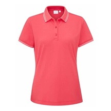 Ping Viviana Tipped Damen Poloshirt, paradise pink