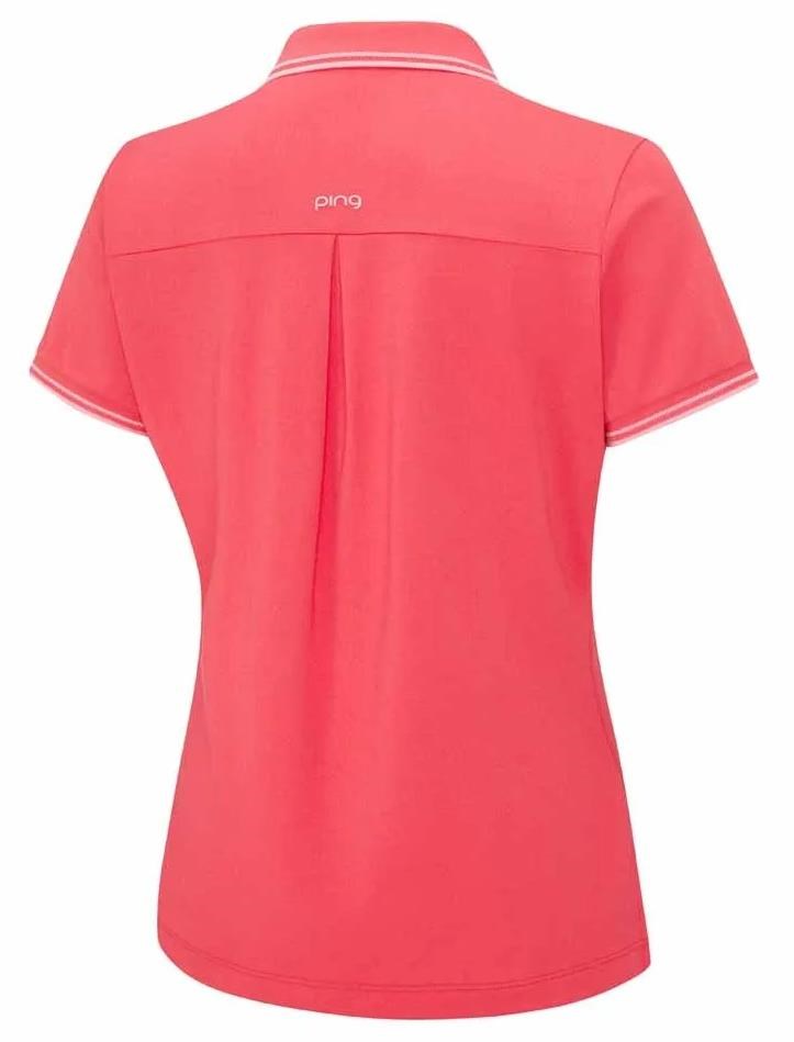 Ping Viviana Tipped Damen Poloshirt, paradise pink