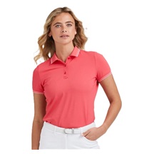 Ping Viviana Tipped Damen Poloshirt, paradise pink
