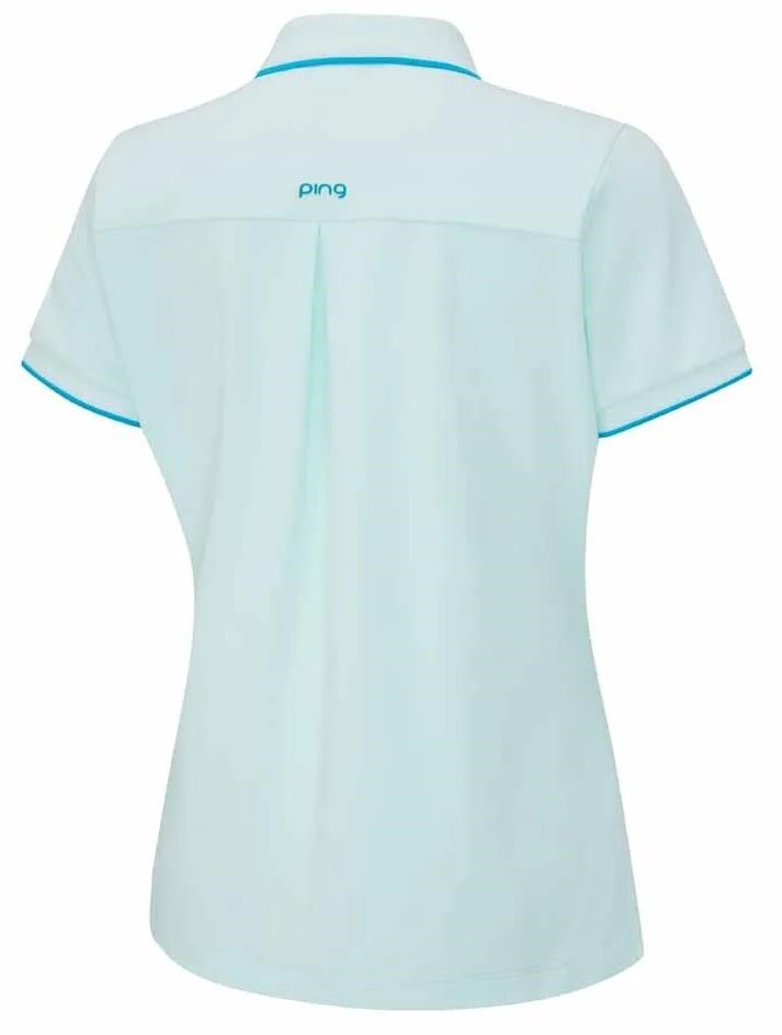 Ping Viviana Tipped Dammen Poloshirt, seaspray