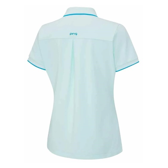 Ping Viviana Tipped Dammen Poloshirt, seaspray