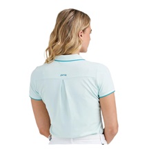 Ping Viviana Tipped Dammen Poloshirt, seaspray