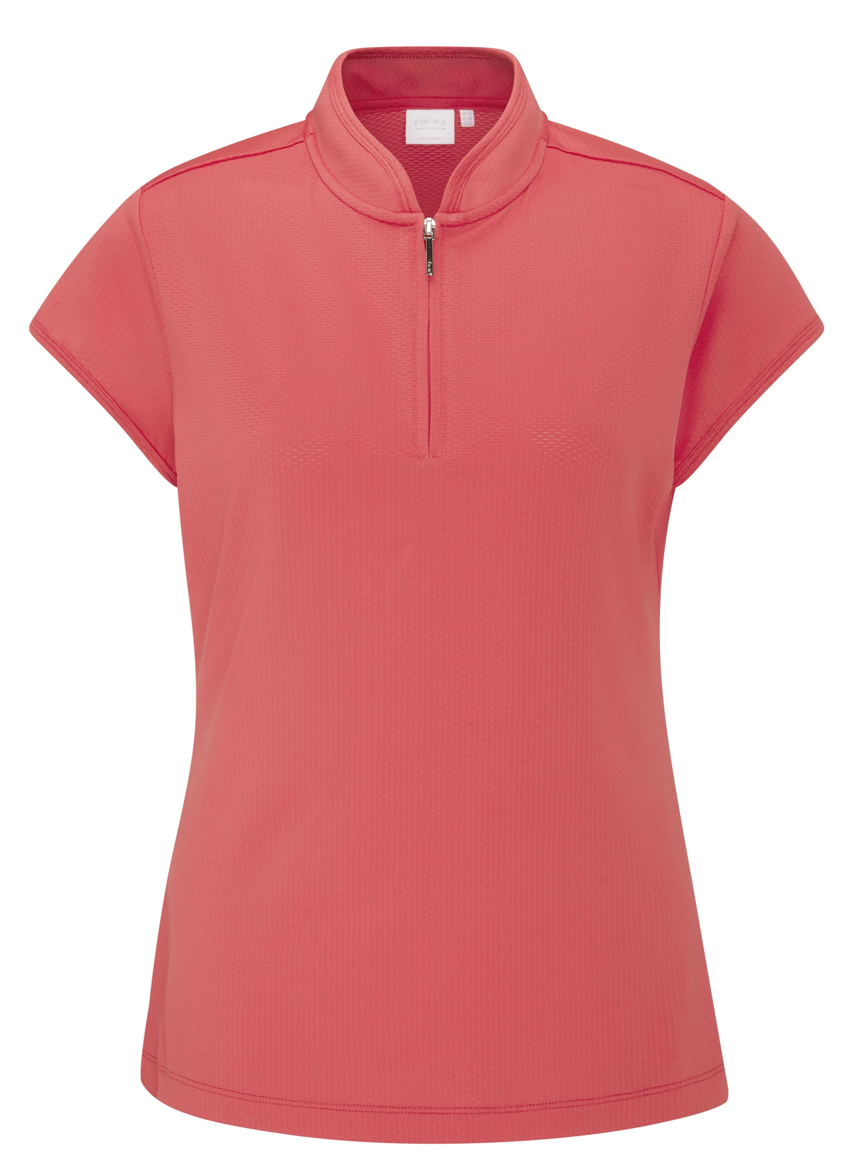 Ping Evetta Jacquard Damen Poloshirt, paradise pink