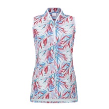 Ping Penola Printed Sleeveless Damen Poloshirt, tropic retreat