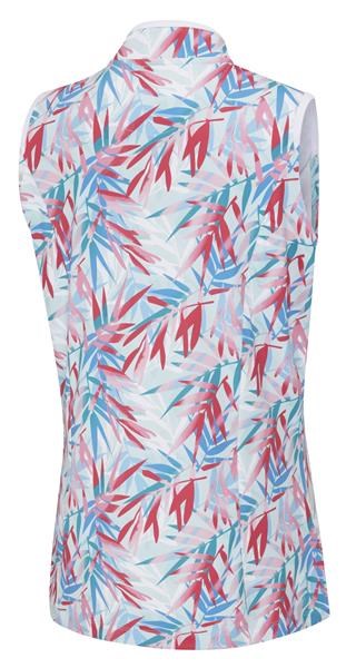 Ping Penola Printed Sleeveless Damen Poloshirt, tropic retreat