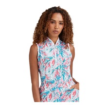 Ping Penola Printed Sleeveless Damen Poloshirt, tropic retreat