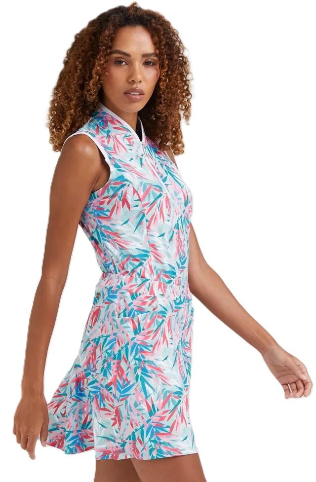 Ping Penola Printed Sleeveless Damen Poloshirt, tropic retreat