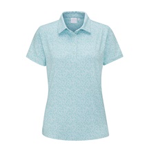 Ping  Aeria Printed Damen Poloshirt, splash