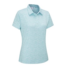 Ping  Aeria Printed Damen Poloshirt, splash
