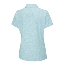 Ping  Aeria Printed Damen Poloshirt, splash
